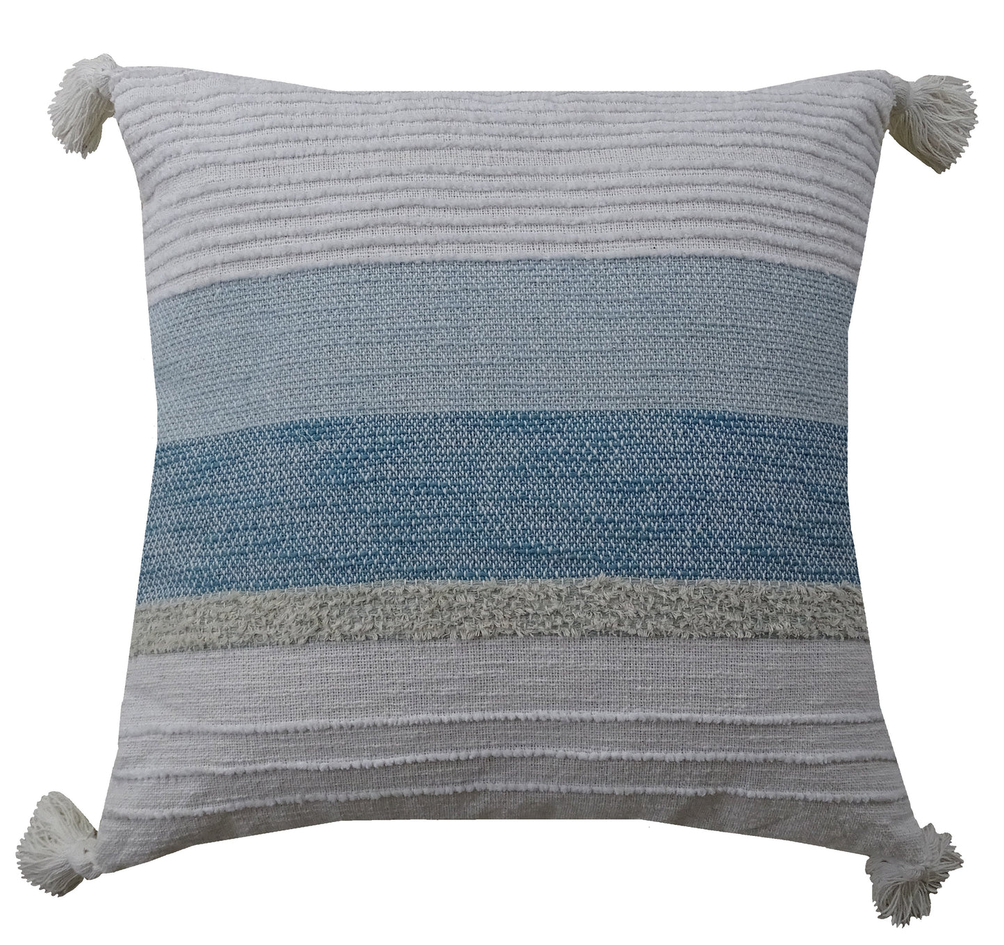 Elegant Large Throw Pillow 22" x 22" for Couch Handloom Woven